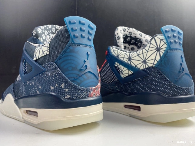Rep Onekick SE CW0898-400 Sashiko Jordan Retro 4 Air 0711